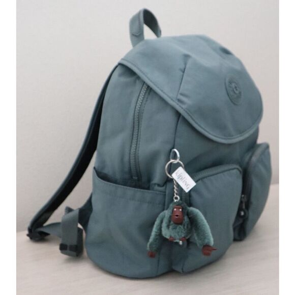 Kipling KI0365-0FE Size Medium Light Aloe Tonal Green Fiona Nylon Backpack main image 4